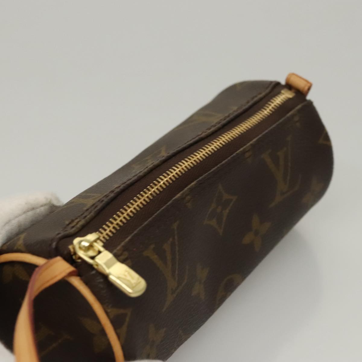 LOUIS VUITTON Monogram Papillon Pouch LV Auth 106793