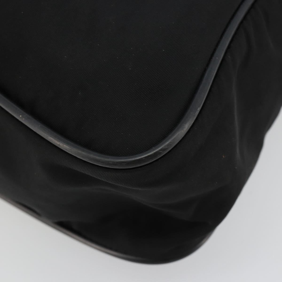 PRADA Shoulder Bag Nylon Black Auth 106796