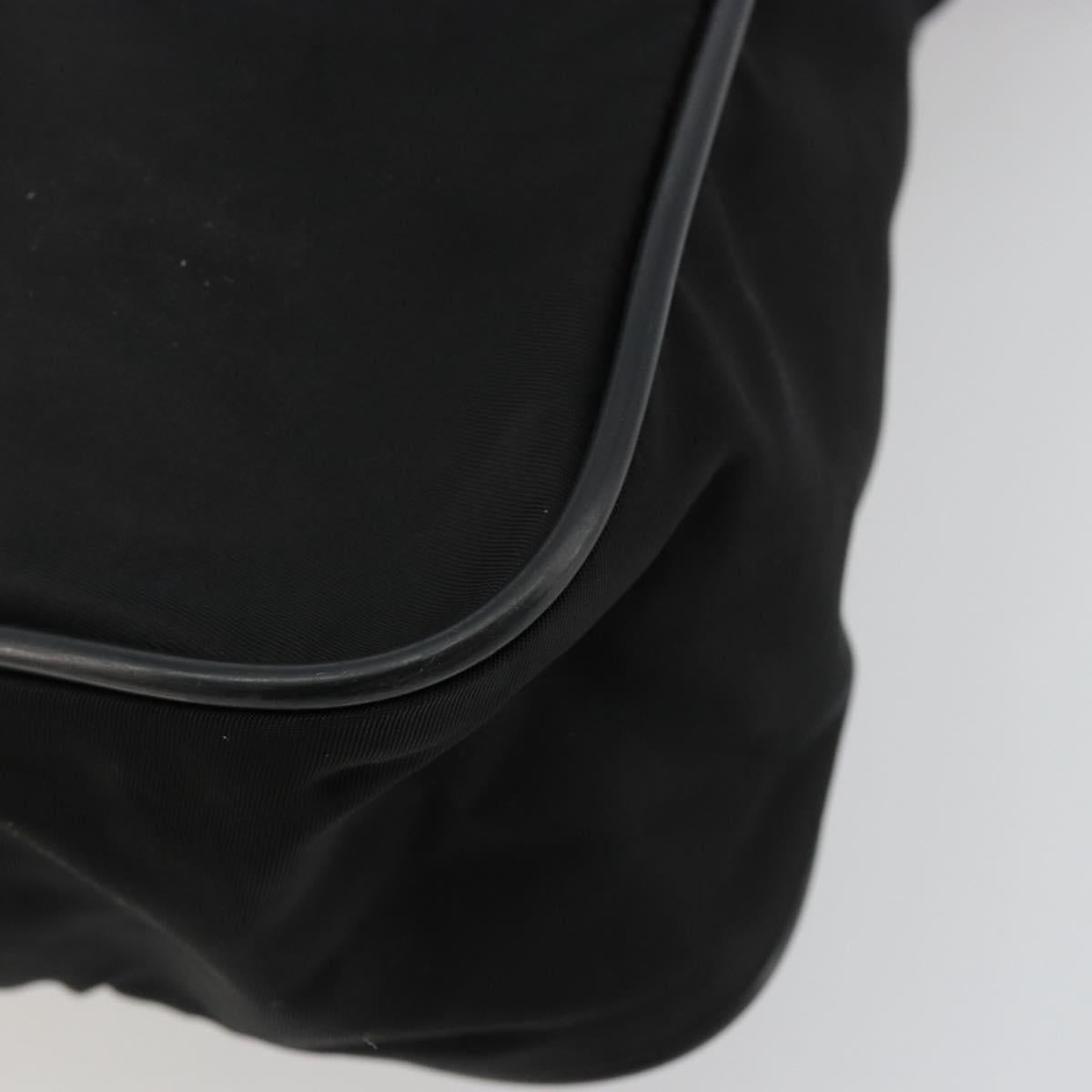 PRADA Shoulder Bag Nylon Black Auth 106796