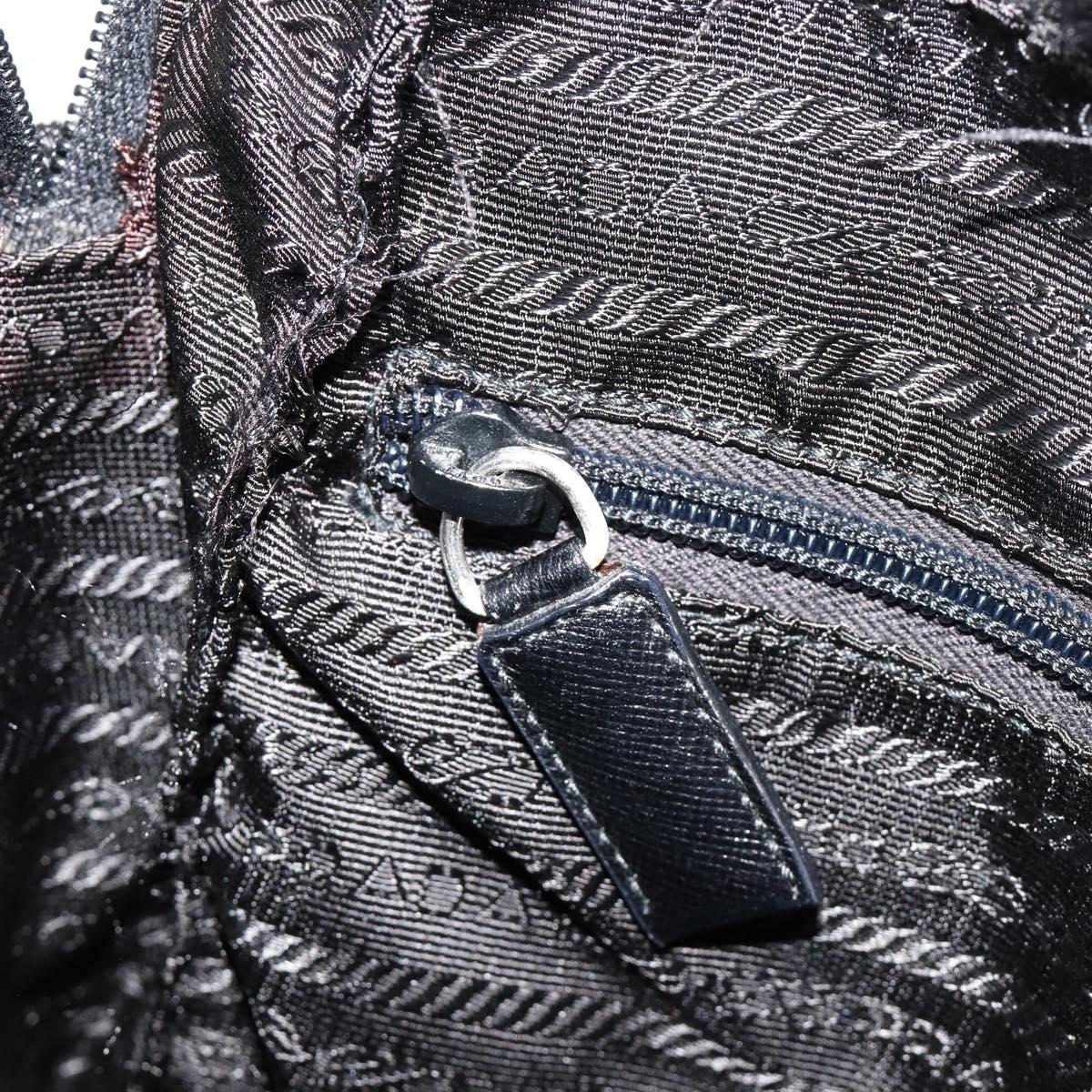 PRADA Shoulder Bag Nylon Black Auth 106796