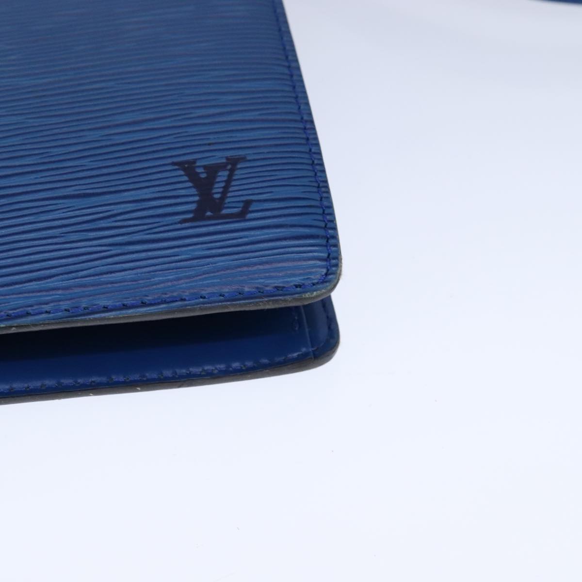 LOUIS VUITTON Epi Capuchin Shoulder Bag Blue M52345 LV Auth 106904