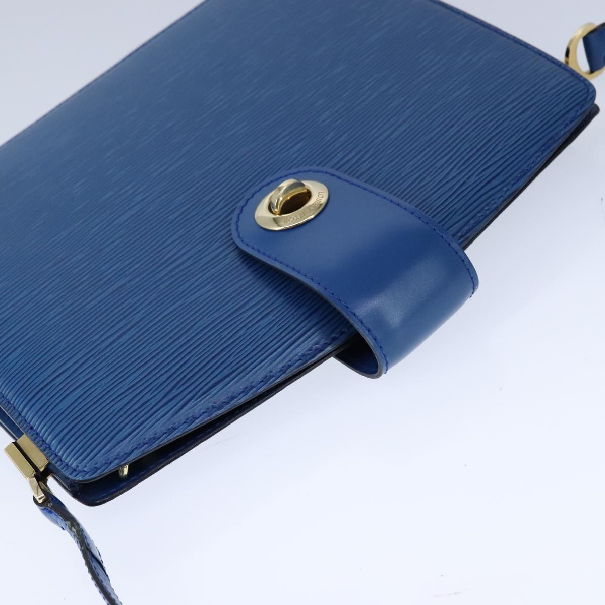 LOUIS VUITTON Epi Capuchin Shoulder Bag Blue M52345 LV Auth 106904