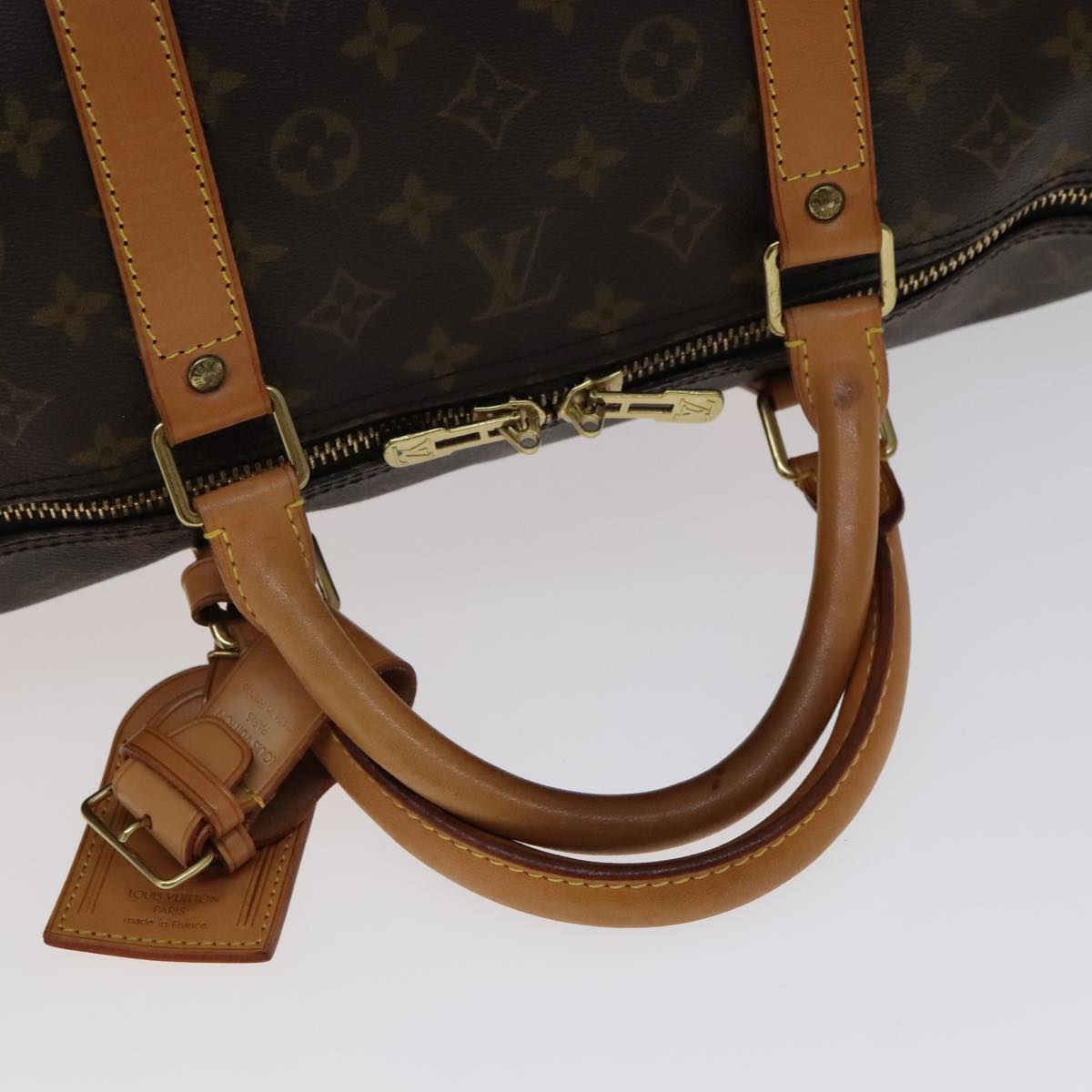 LOUIS VUITTON Monogram Keepall 60 Boston Bag M41422 LV Auth 106913V
