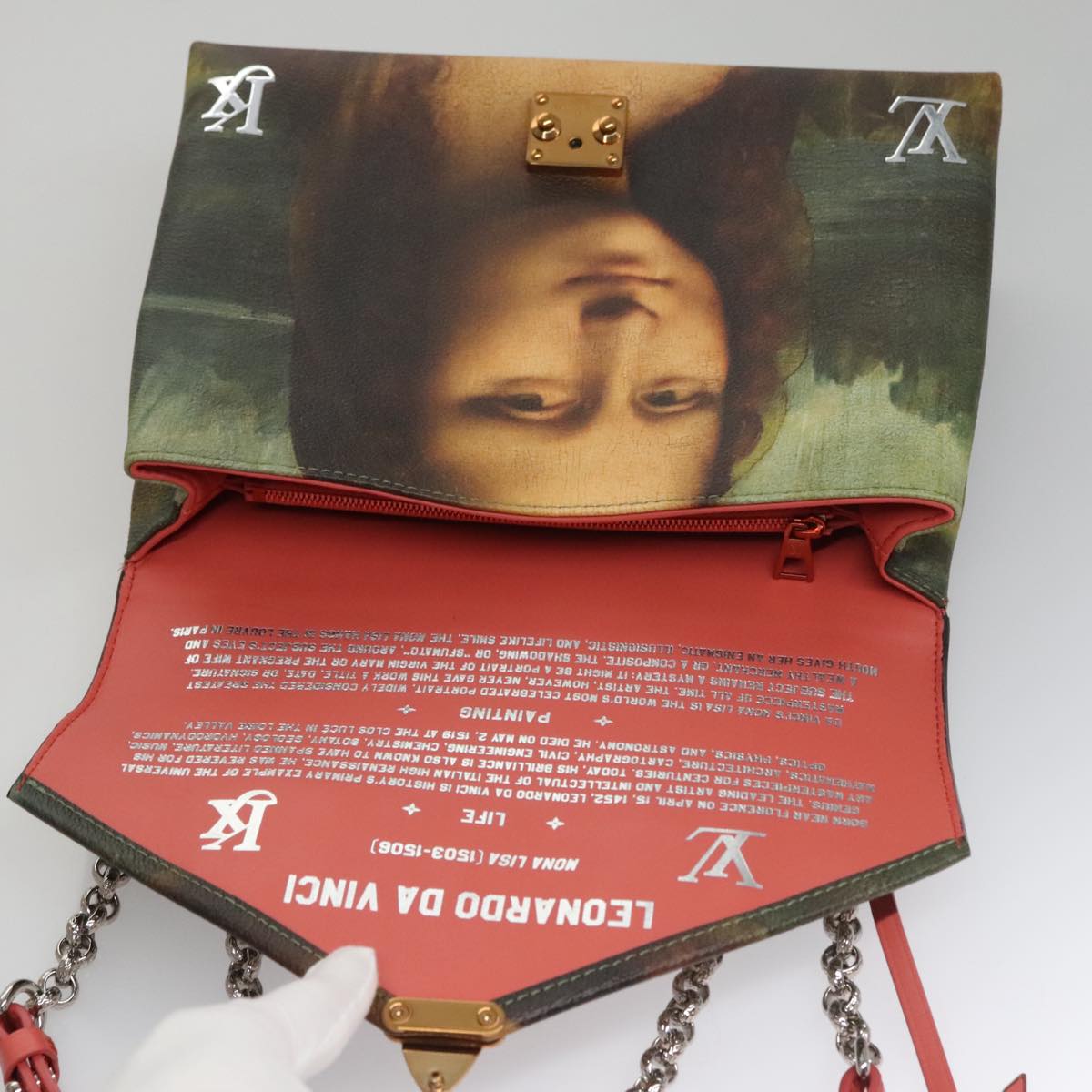 LOUIS VUITTON Masters Collection Pochette Chain Bag Pink M64626 LV Auth 107057SA