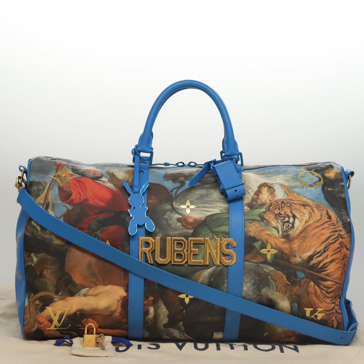 LOUIS VUITTON Masters Collection Keepall Bandouliere 50 Bag M43344 Auth 107059SM