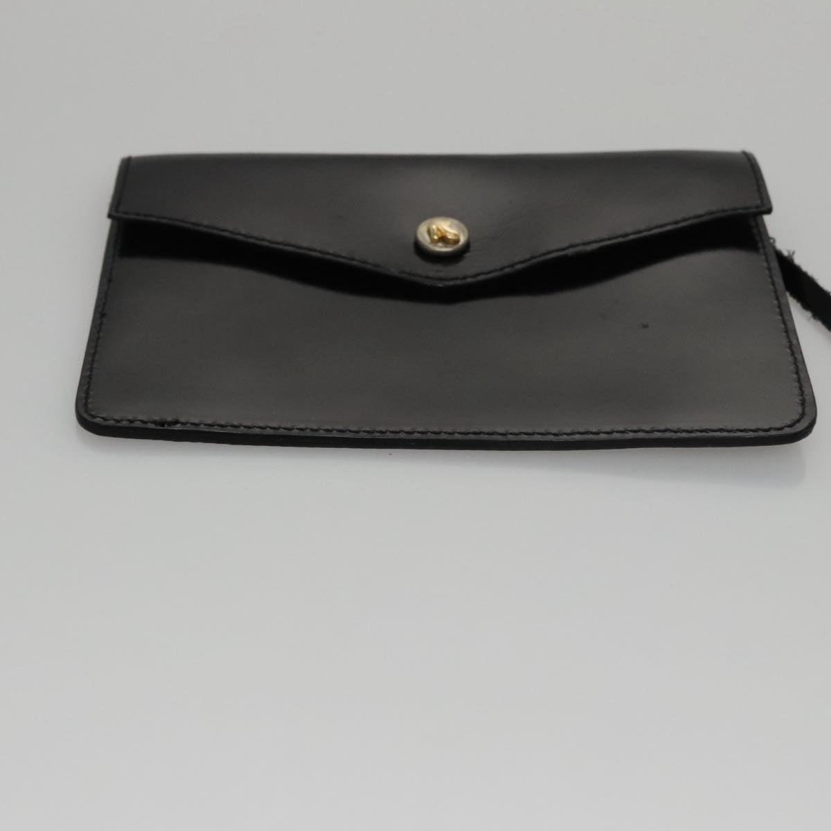 Salvatore Ferragamo Hand Bag Enamel Black Auth 107226
