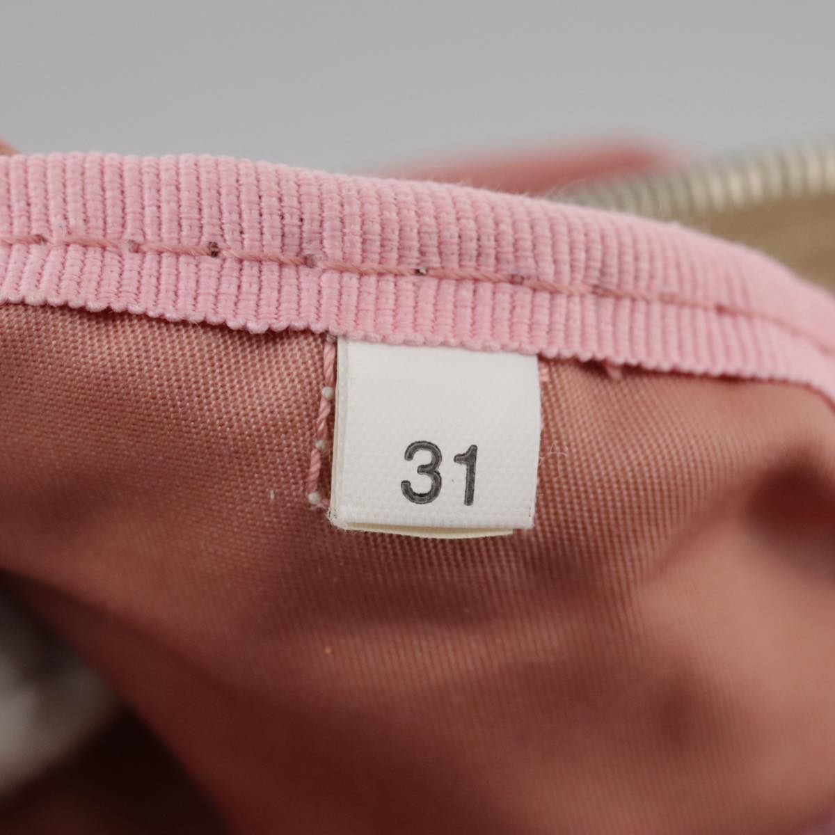 PRADA Boston Bag Nylon Pink Silver Auth 107368