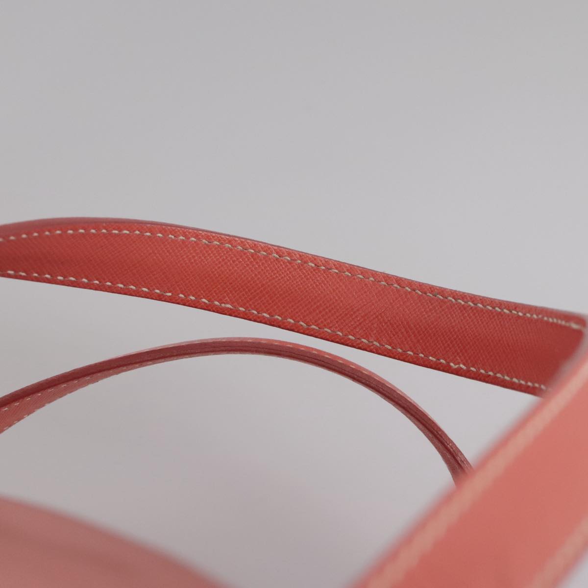 PRADA Boston Bag Nylon Pink Silver Auth 107368