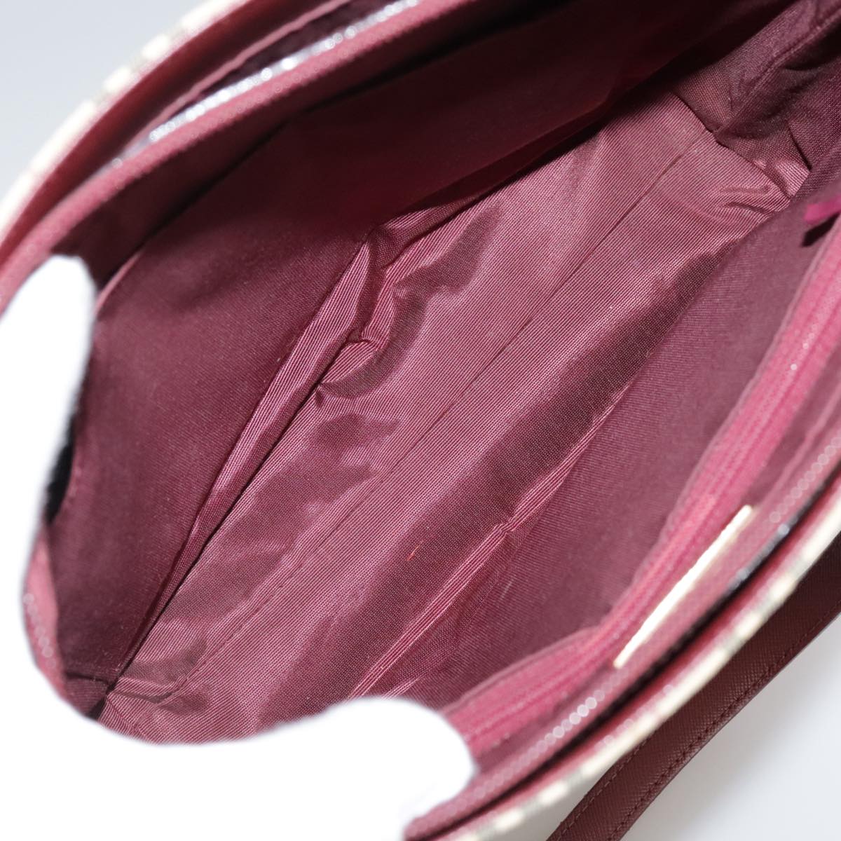 BURBERRY Nova Check Hand Bag Canvas Beige Auth 107370