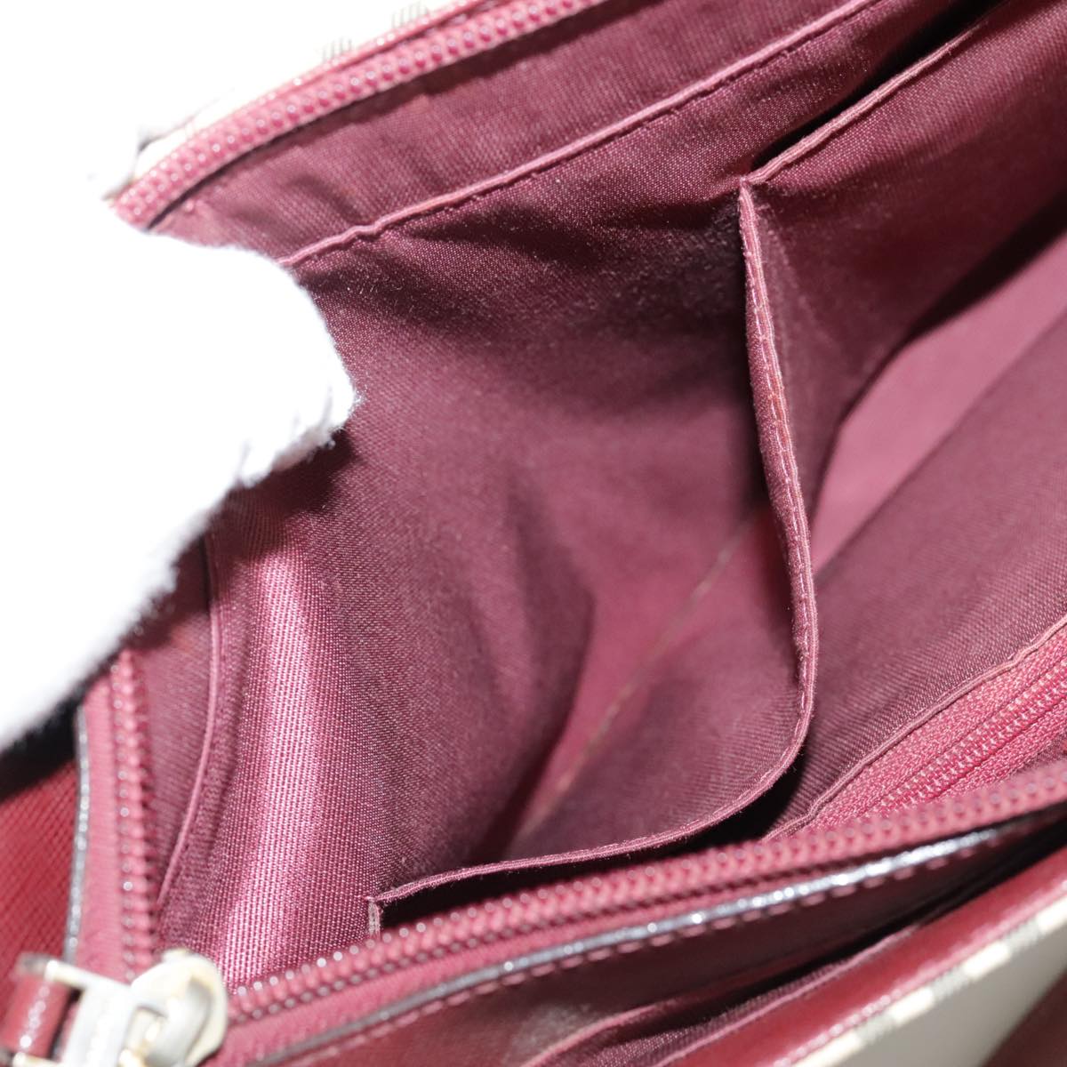 BURBERRY Nova Check Hand Bag Canvas Beige Auth 107370