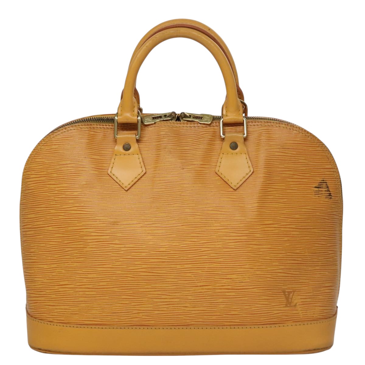 LOUIS VUITTON Epi Alma Hand Bag Yellow M52149 LV Auth 107462