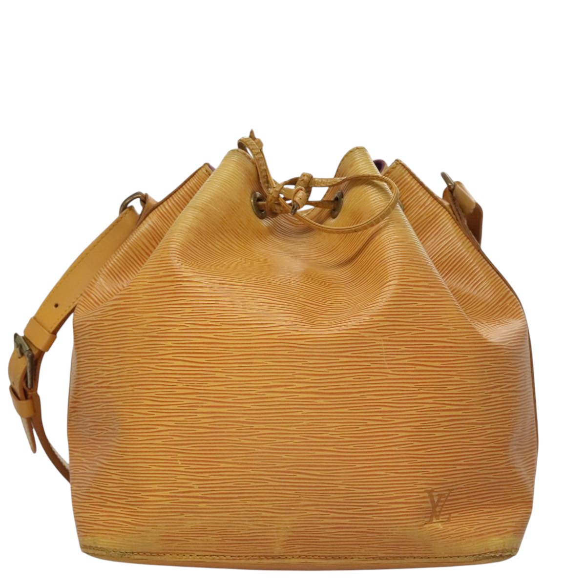LOUIS VUITTON Epi Petit Noe Shoulder Bag Yellow M44109 LV Auth 107472
