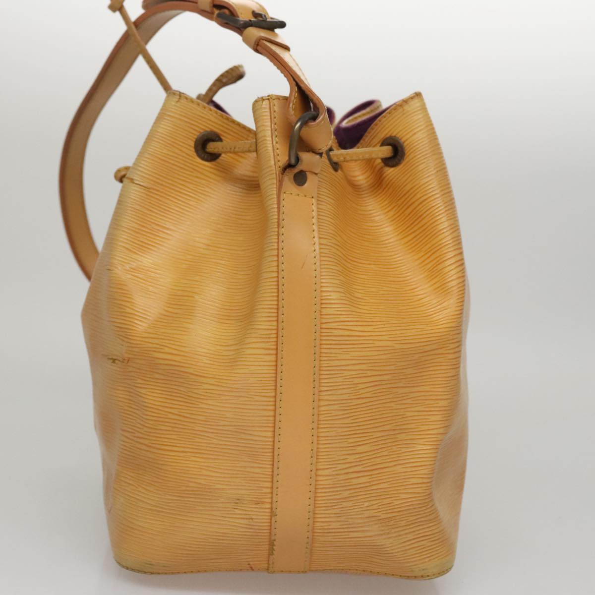 LOUIS VUITTON Epi Petit Noe Shoulder Bag Yellow M44109 LV Auth 107473