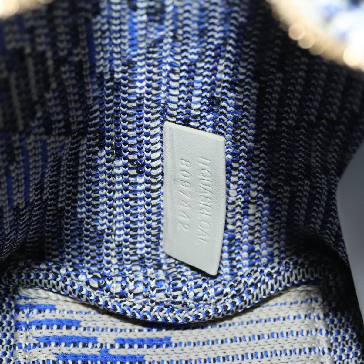 BURBERRY Mini Peg Duffle Bag Chain Hand Bag Gray Auth 107507SV