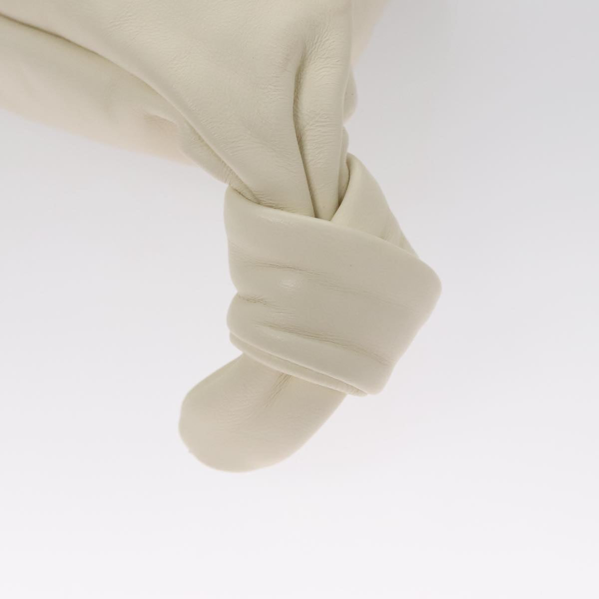 Chloe Arlin Hand Bag Leather 2way White Black Auth 107511V