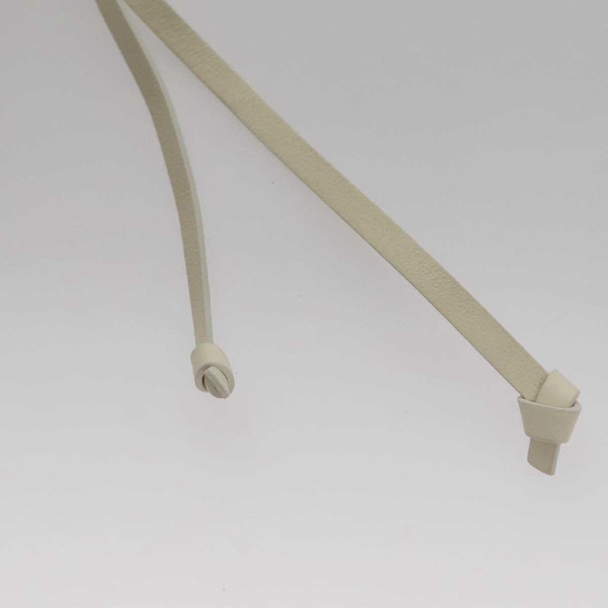 Chloe Arlin Hand Bag Leather 2way White Black Auth 107511V