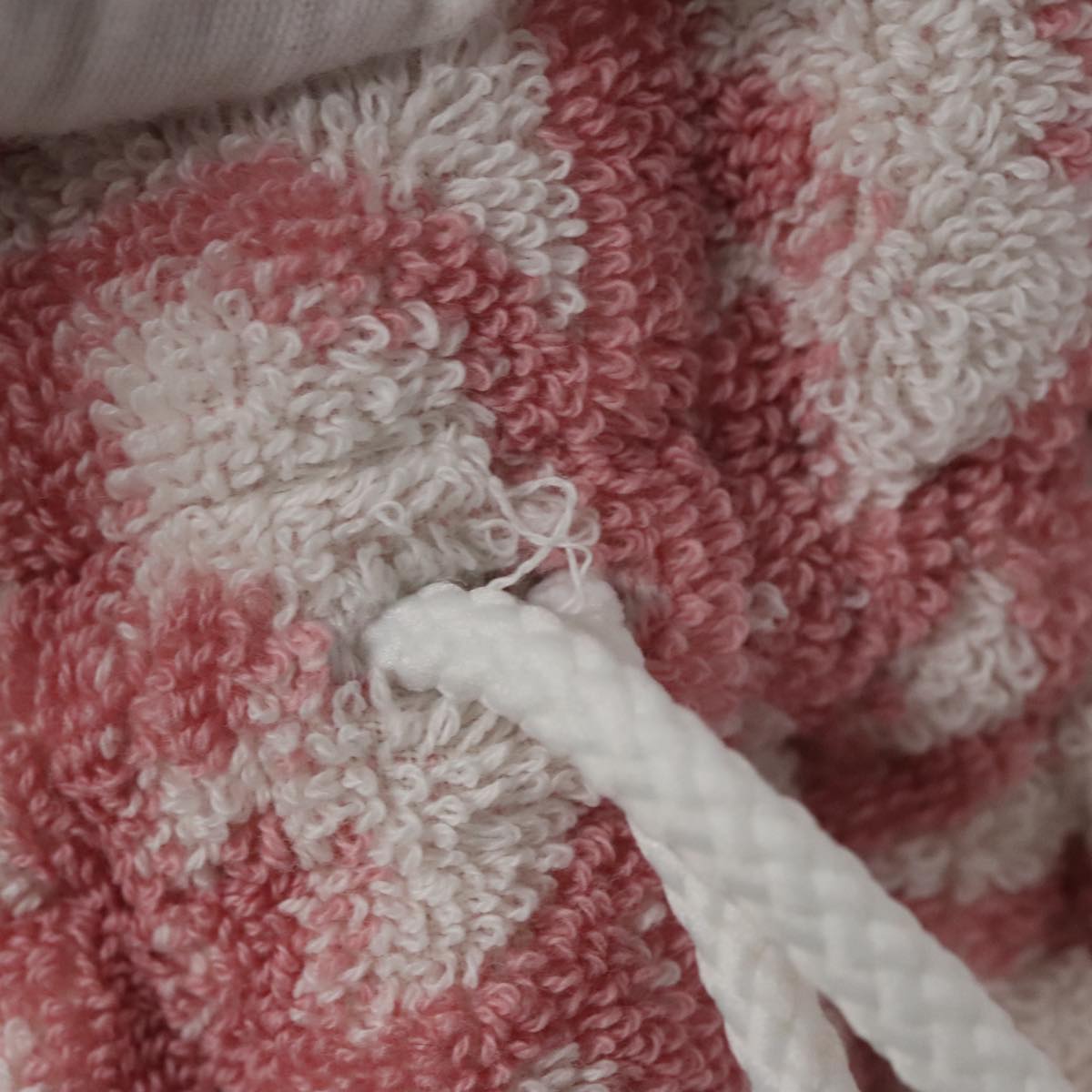 Christian Dior Pile Trotter Bag Pink White Auth 107513