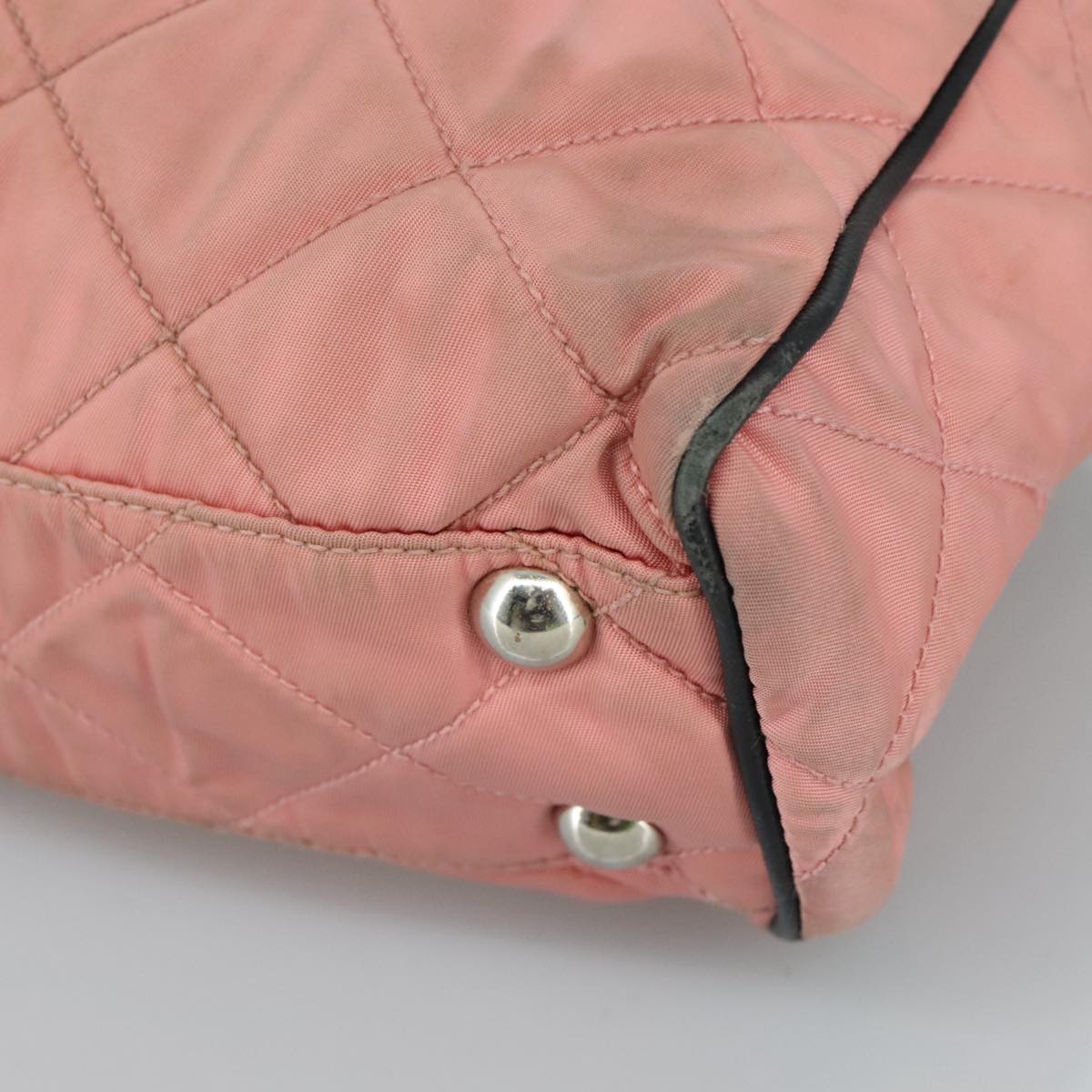 PRADA Shoulder Bag Nylon Pink Auth 107515