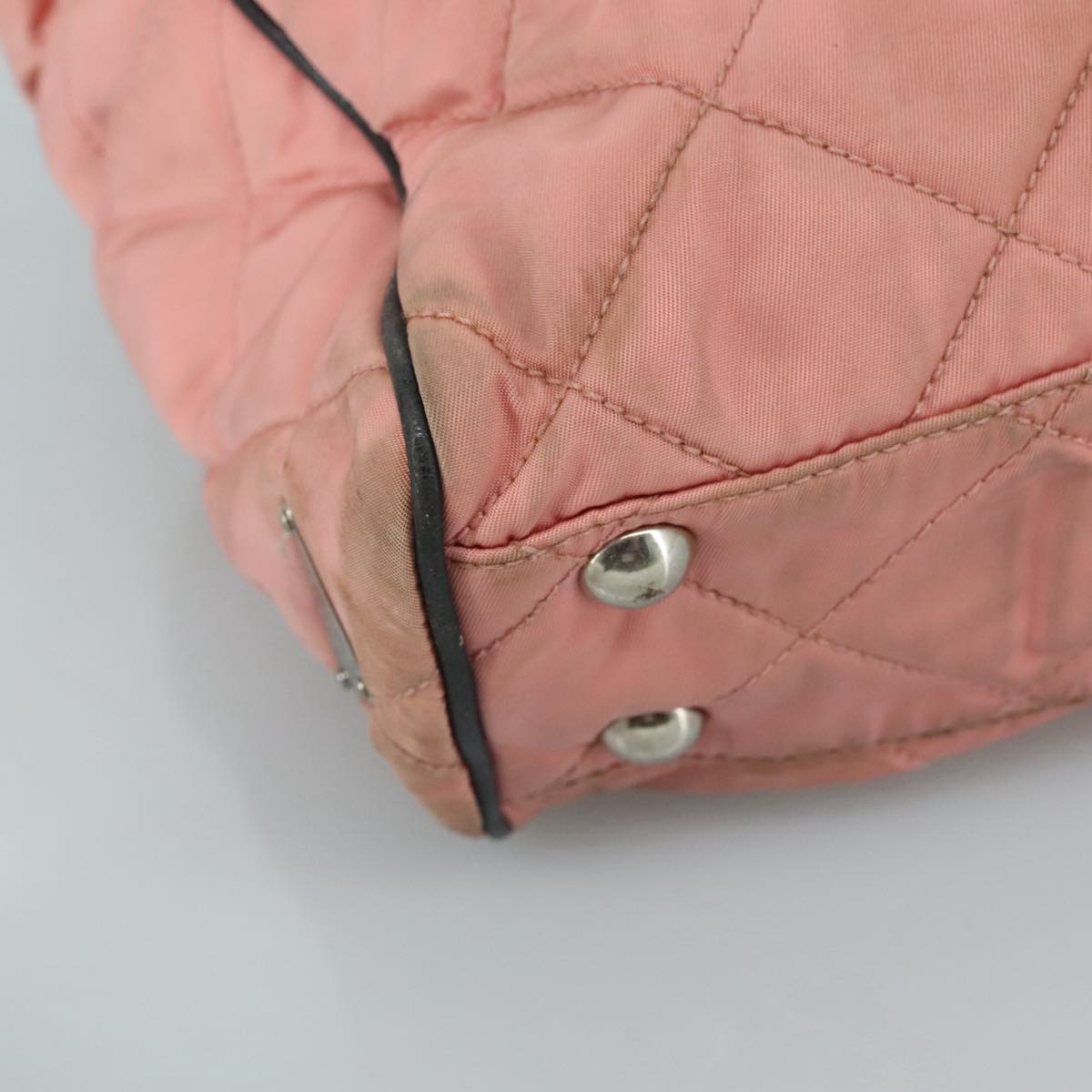 PRADA Shoulder Bag Nylon Pink Auth 107515