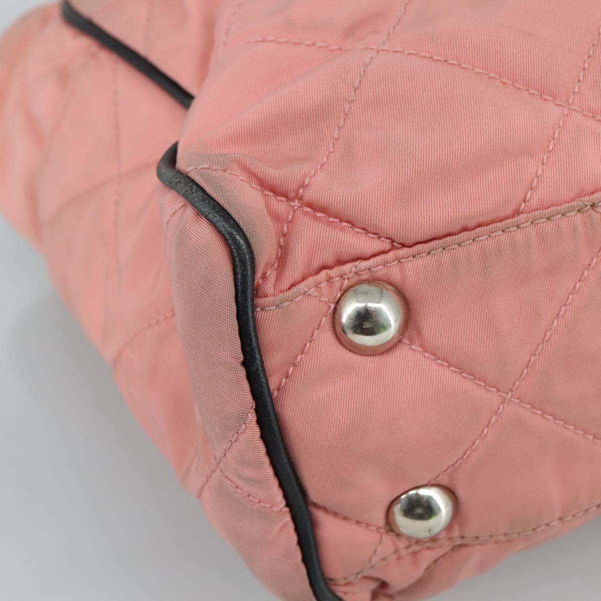 PRADA Shoulder Bag Nylon Pink Auth 107515