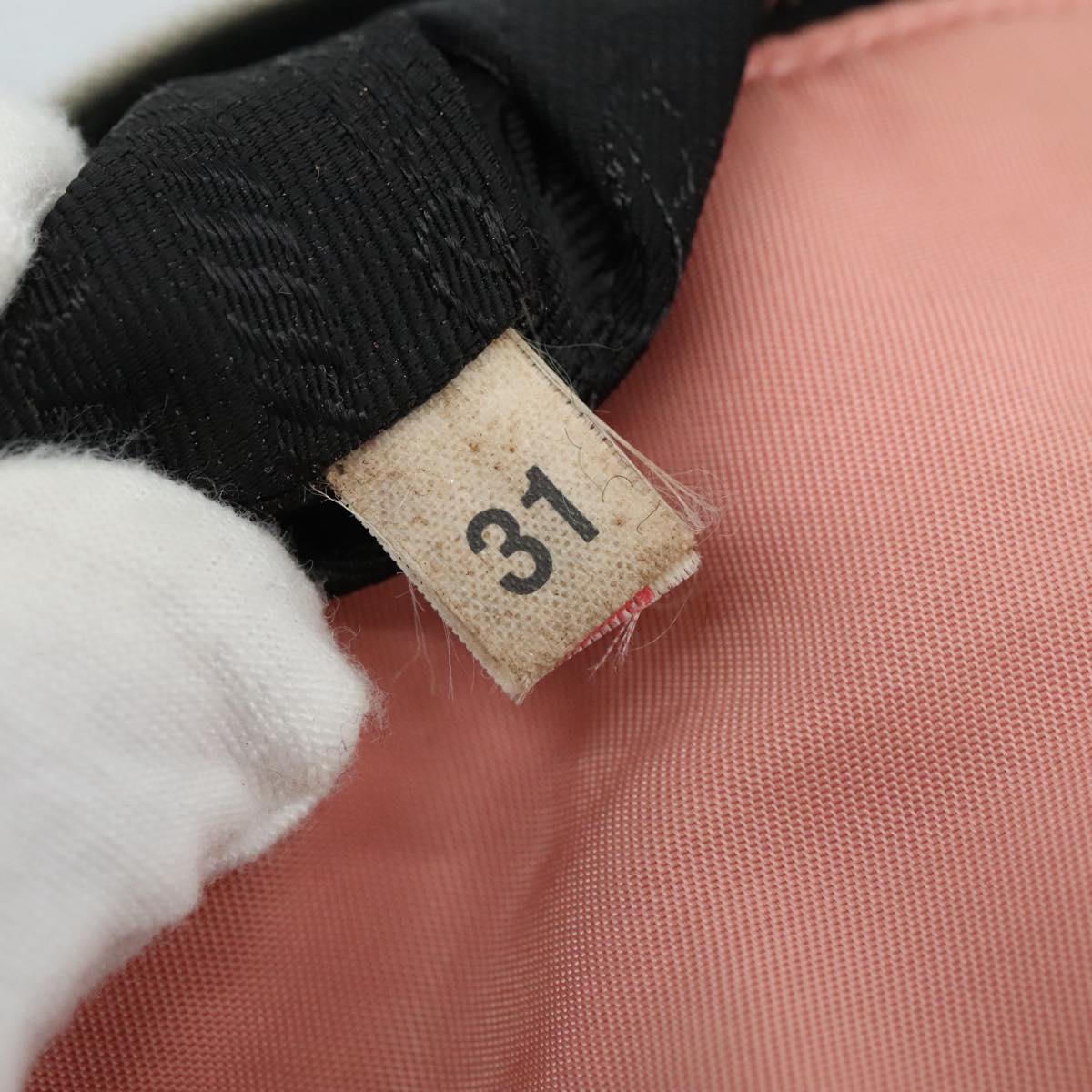 PRADA Shoulder Bag Nylon Pink Auth 107515