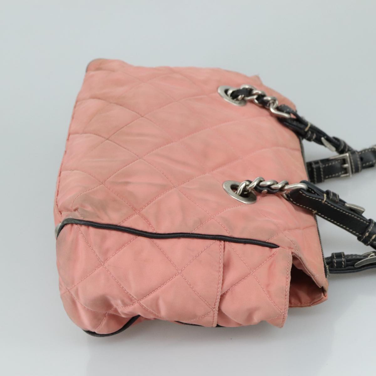 PRADA Shoulder Bag Nylon Pink Auth 107515