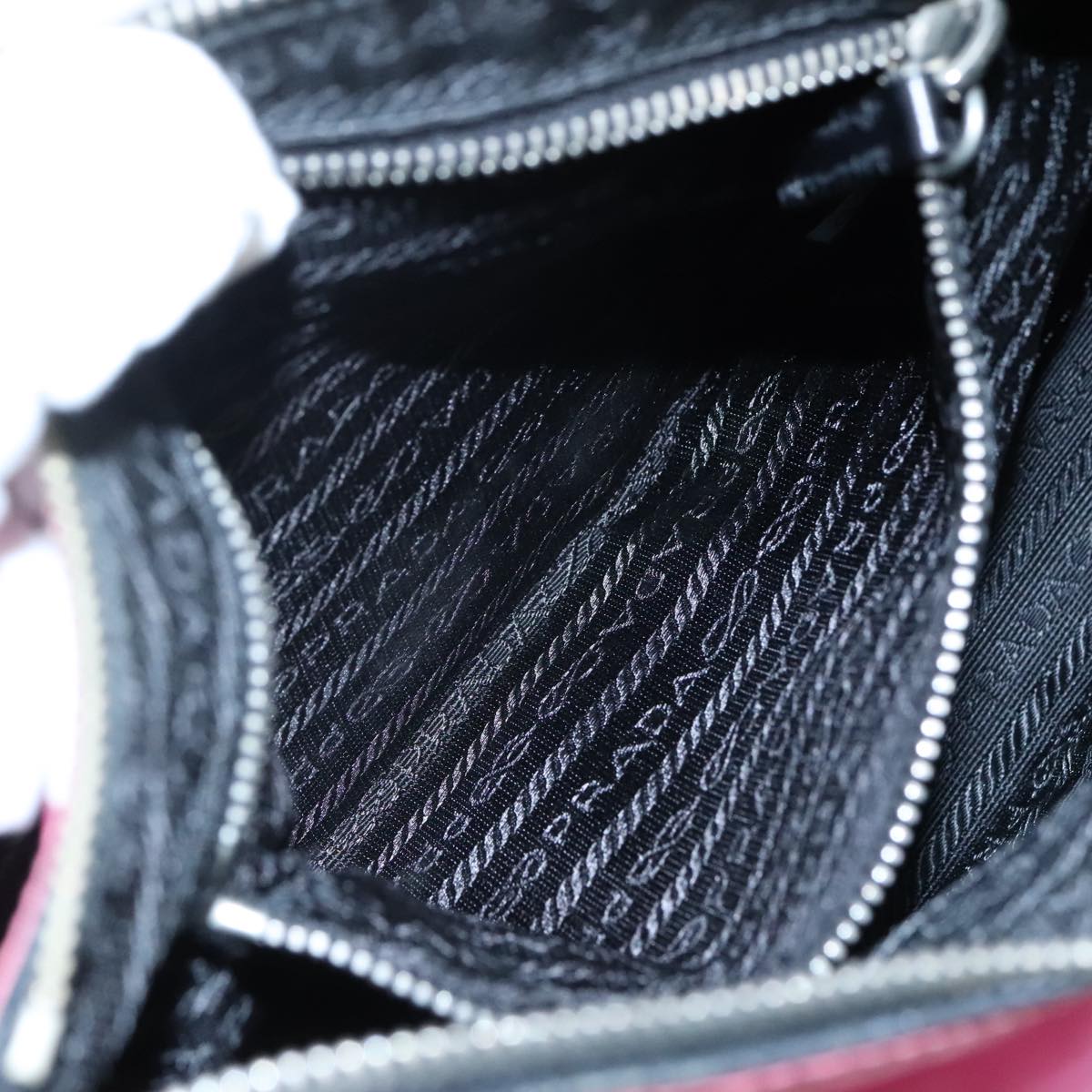 PRADA Shoulder Bag Nylon Pink Auth 107520