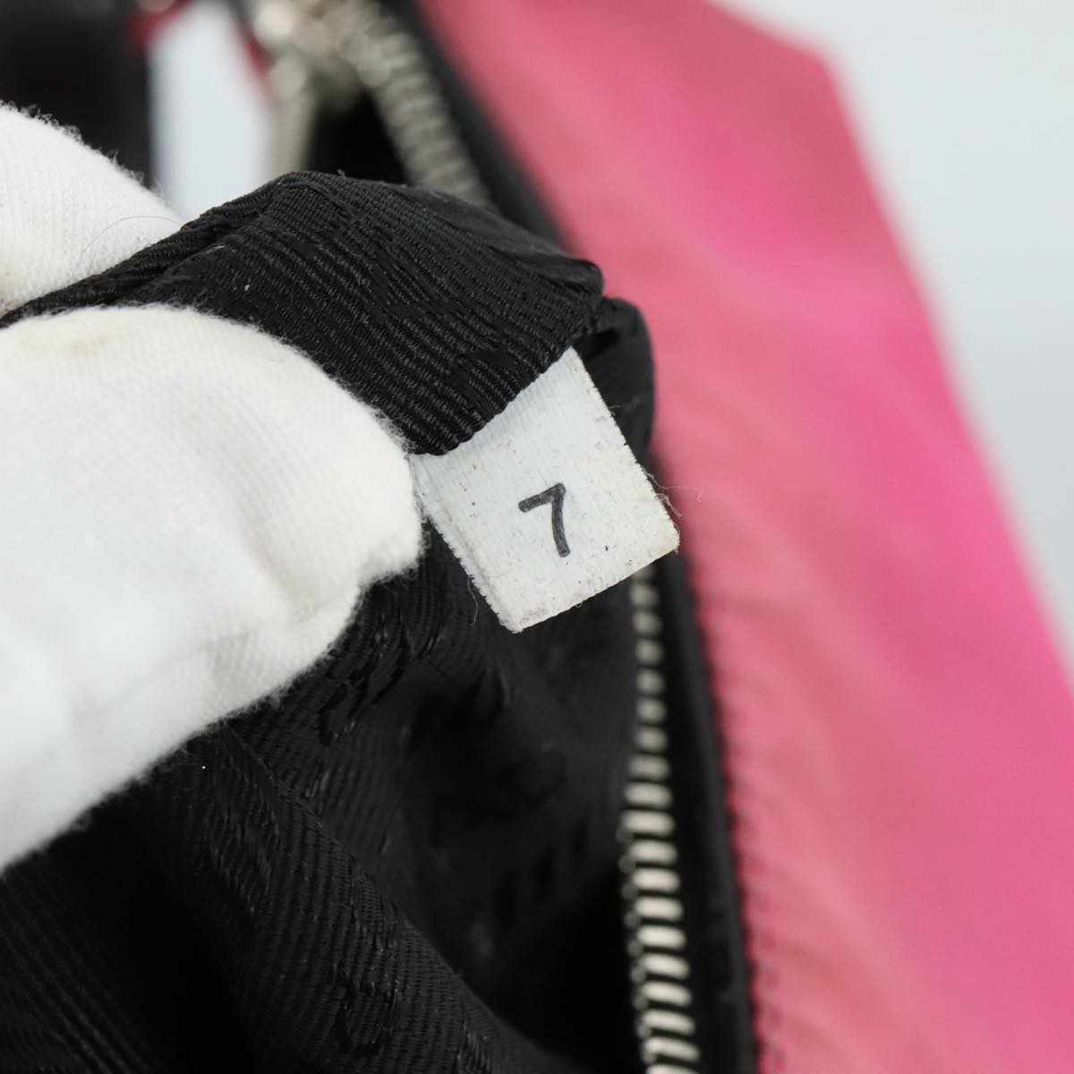 PRADA Shoulder Bag Nylon Pink Auth 107520