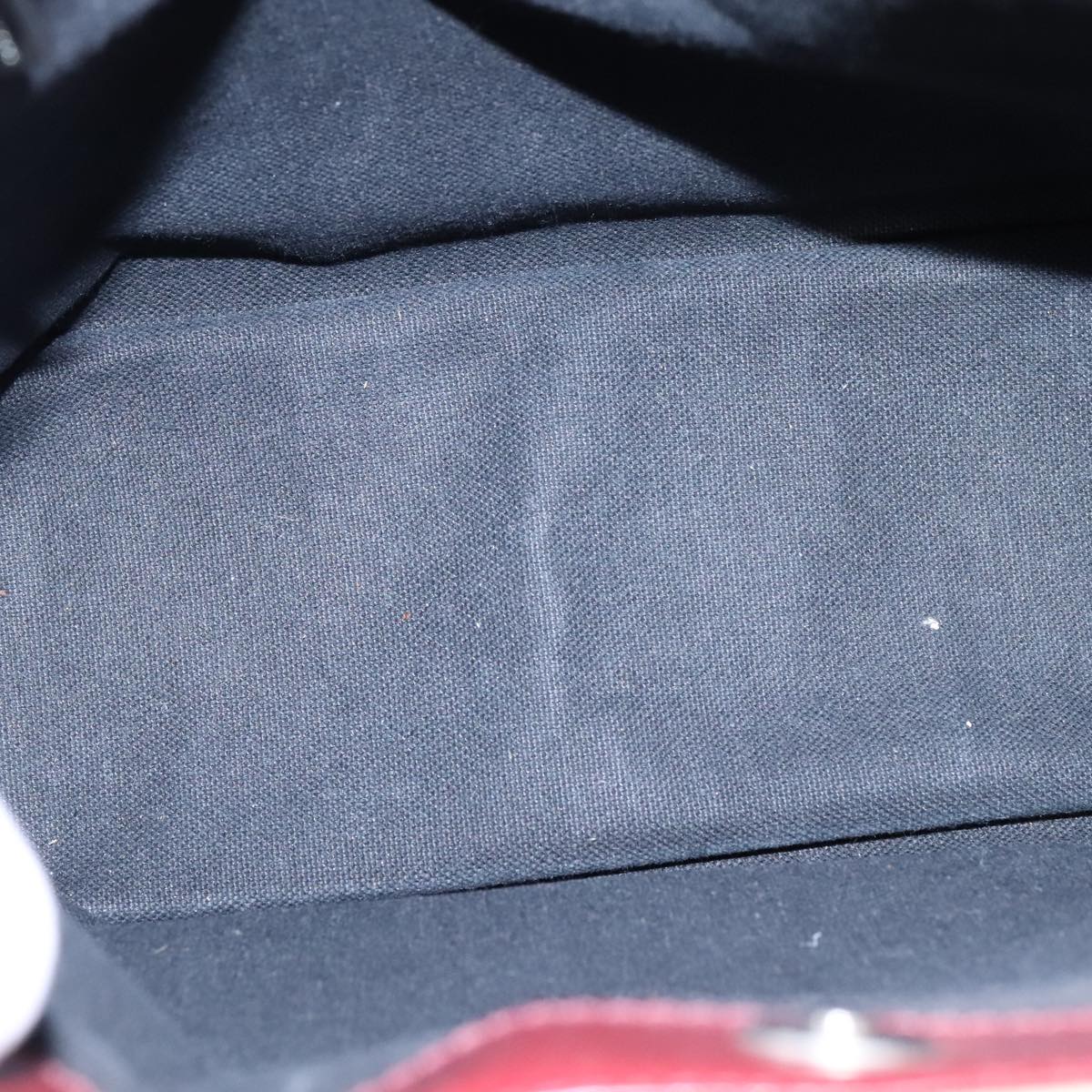 BURBERRY Nova Check Hand Bag PVC Leather Beige Auth 107545