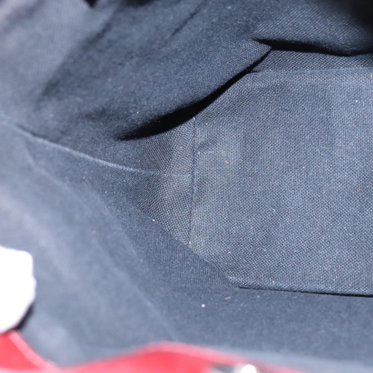 BURBERRY Nova Check Hand Bag PVC Leather Beige Auth 107545