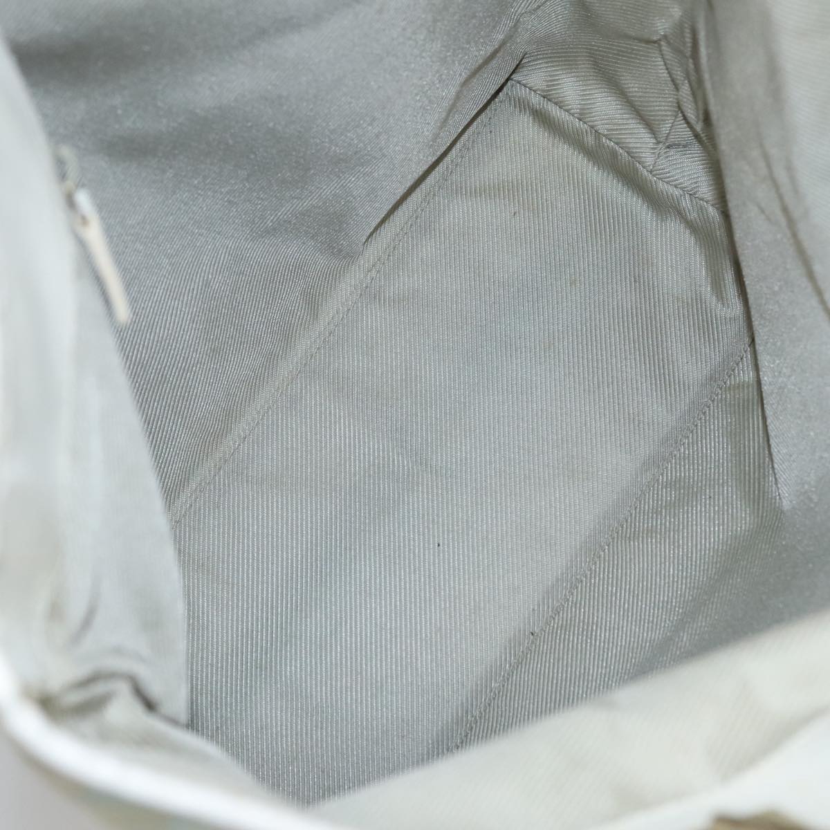 GUCCI GG Canvas Tote Bag Peppermint White Auth 107568