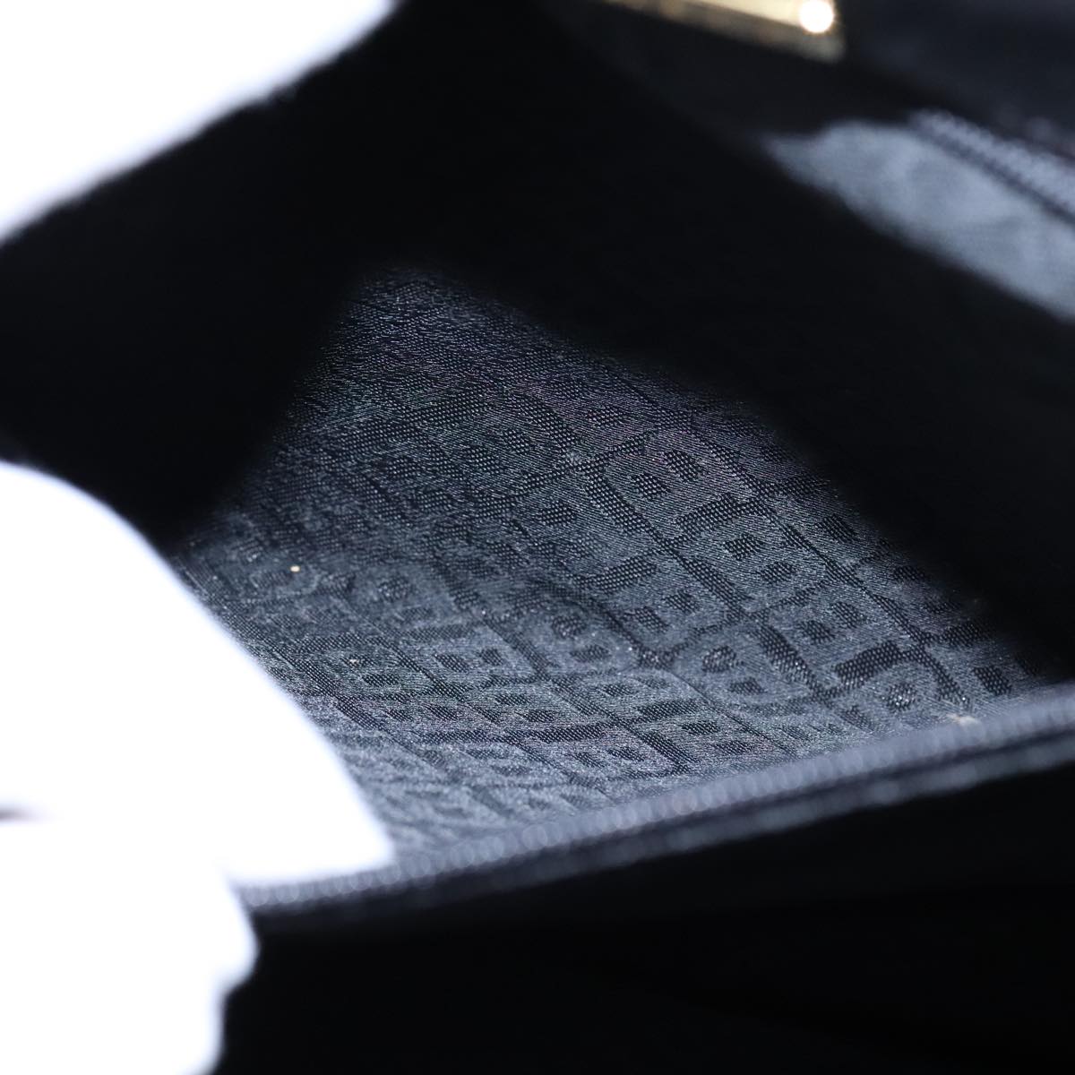 BALLY Chain Hand Bag Leather Black Auth 107570