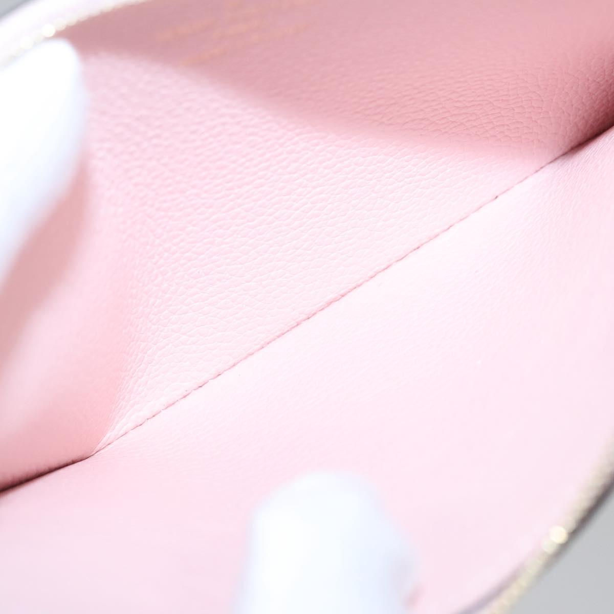 LOUIS VUITTON Monogram Empreinte Pochette Trio Pouch Pink M80407 LV Auth 107585SM