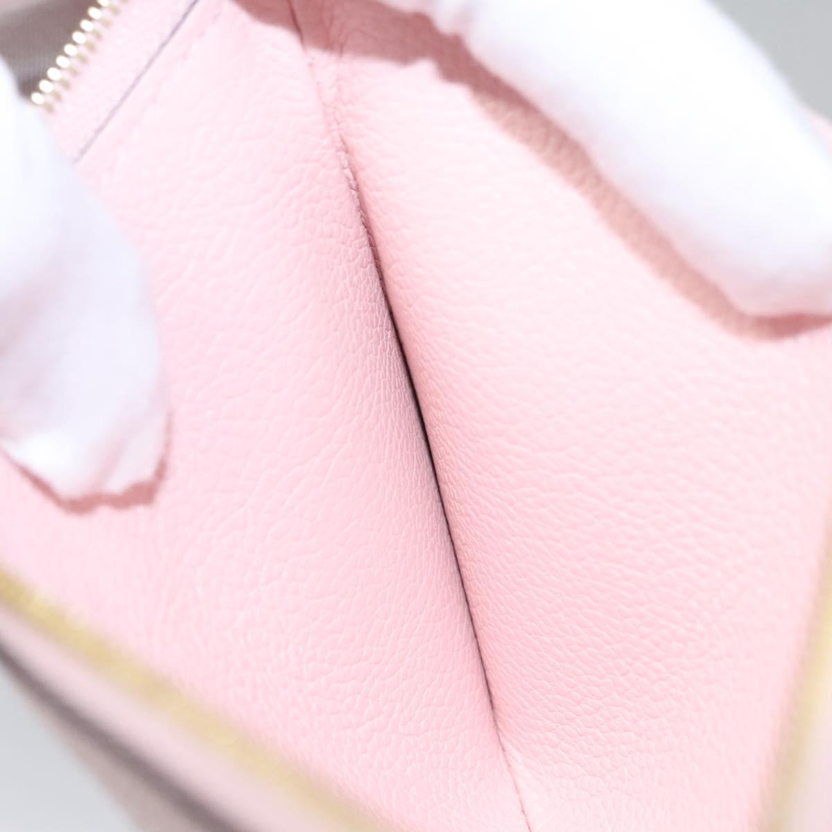 LOUIS VUITTON Monogram Empreinte Pochette Trio Pouch Pink M80407 LV Auth 107585SM