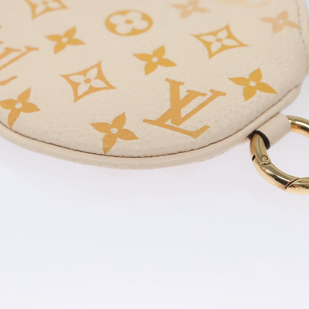 LOUIS VUITTON Monogram Empreinte Pochette Trio Pouch Pink M80407 LV Auth 107585A