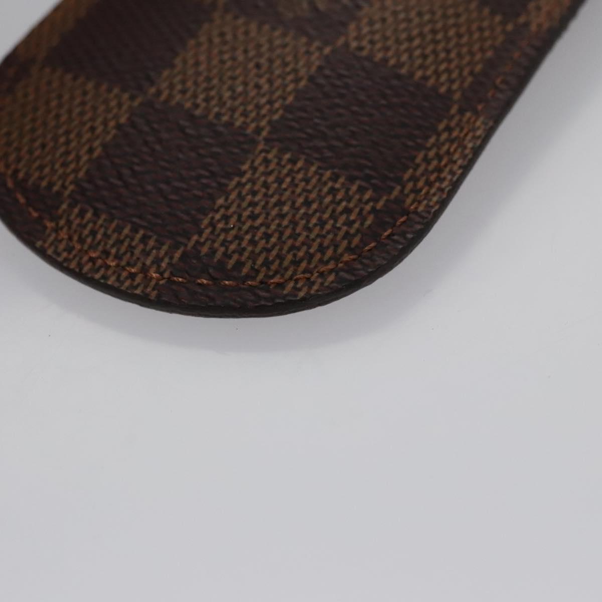 LOUIS VUITTON Damier Ebene Etui Stilo Pen Case SPO LV Auth 107587