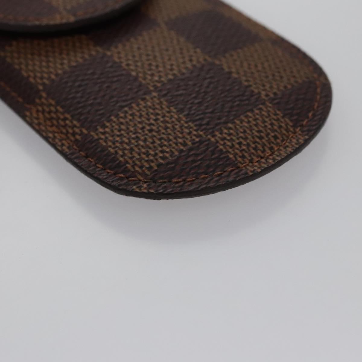 LOUIS VUITTON Damier Ebene Etui Stilo Pen Case SPO LV Auth 107587