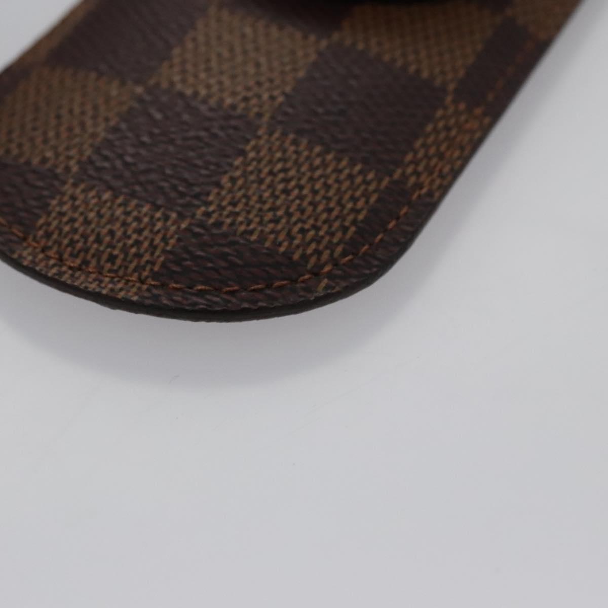LOUIS VUITTON Damier Ebene Etui Stilo Pen Case SPO LV Auth 107587