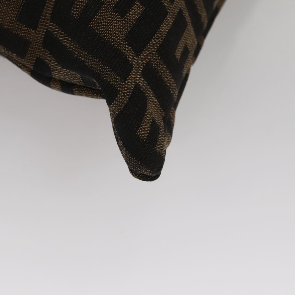 FENDI Zucca Canvas Hand Bag Brown Auth 107608V