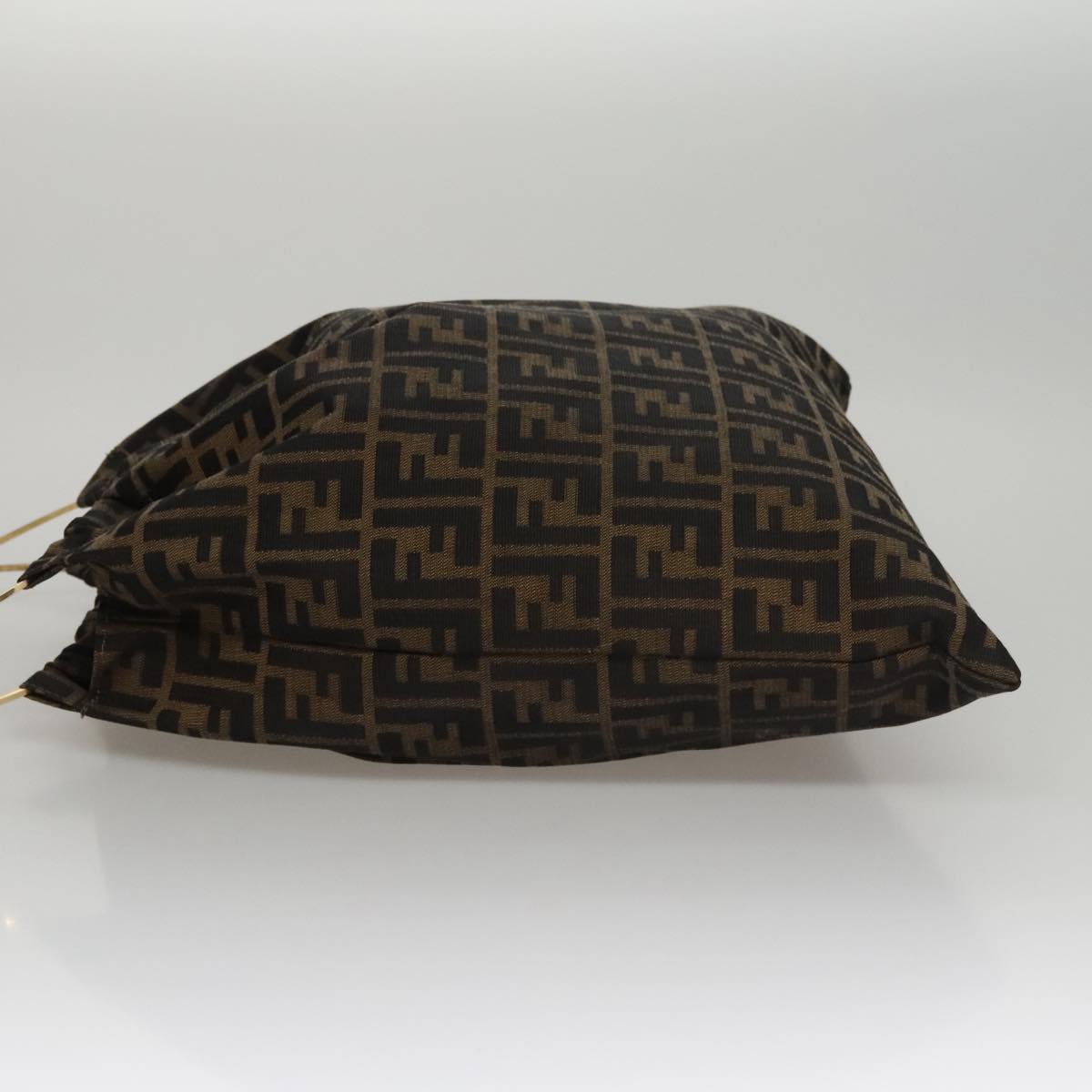 FENDI Zucca Canvas Hand Bag Brown Auth 107608V