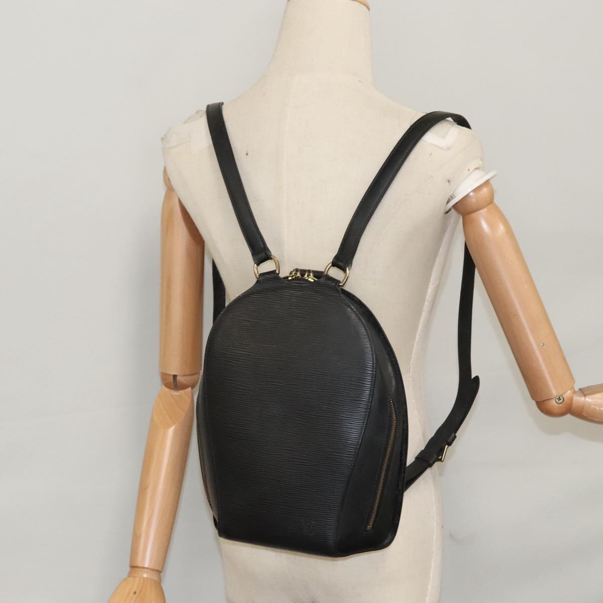 LOUIS VUITTON Epi Mabillon Backpack Black M52232 LV Auth 107676