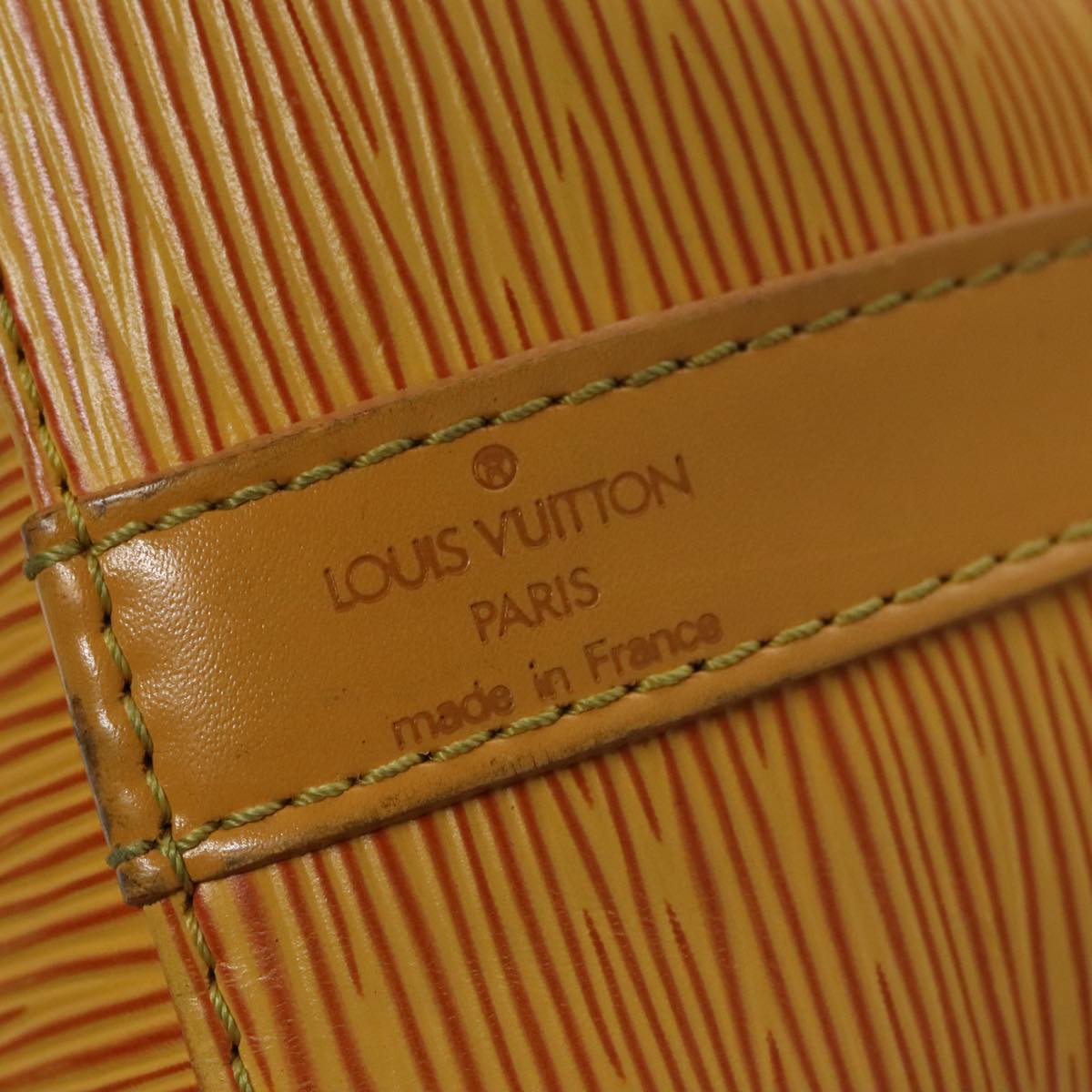 LOUIS VUITTON Epi Petit Noe Shoulder Bag Yellow M44109 LV Auth 107680