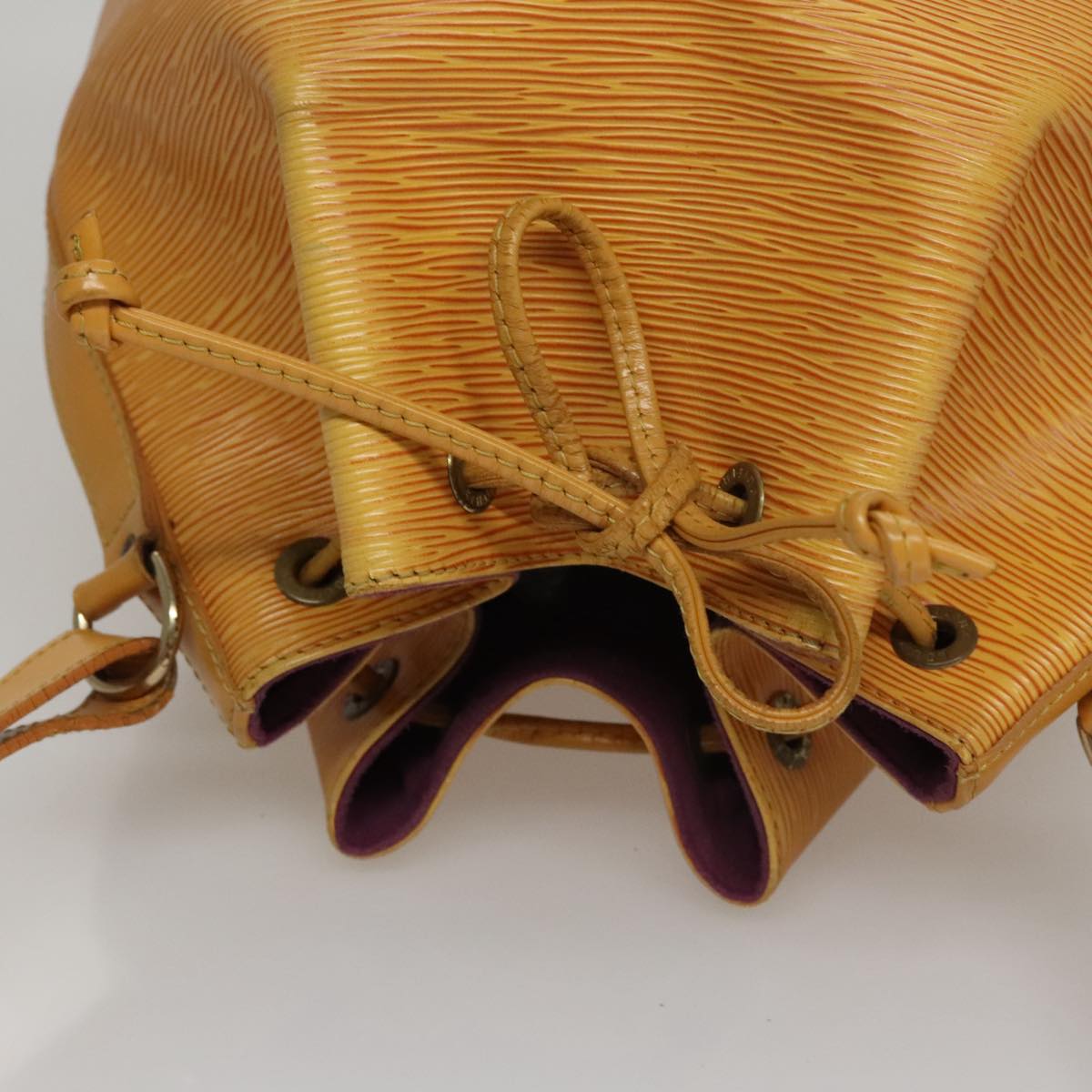LOUIS VUITTON Epi Petit Noe Shoulder Bag Yellow M44109 LV Auth 107680