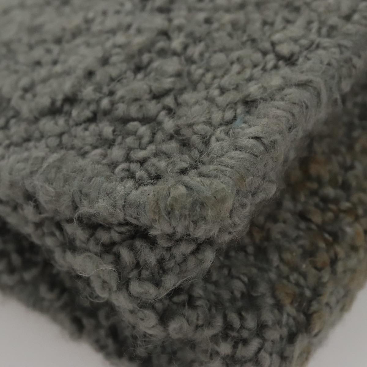 Salvatore Ferragamo Hand Bag Wool Gray Auth 107695