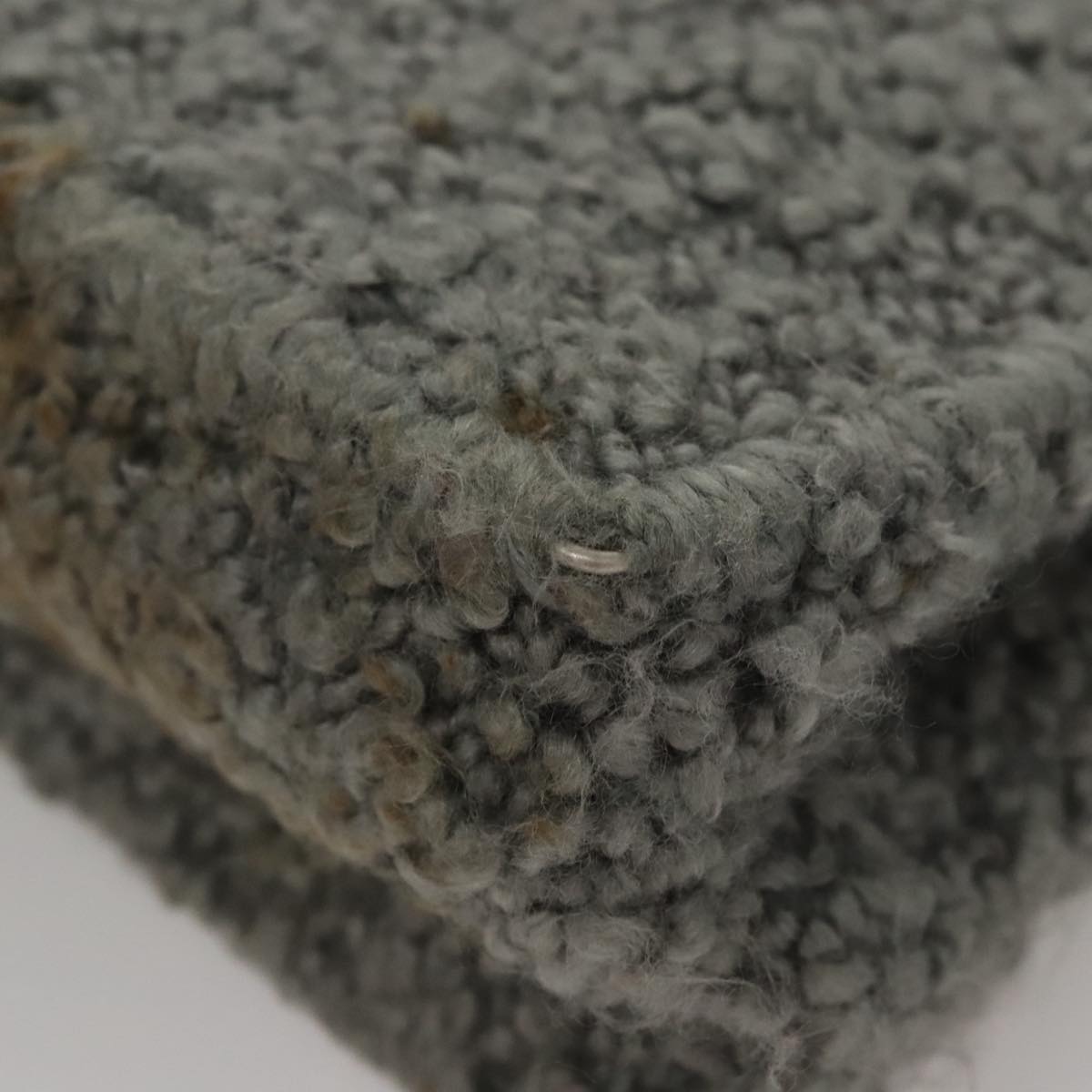 Salvatore Ferragamo Hand Bag Wool Gray Auth 107695