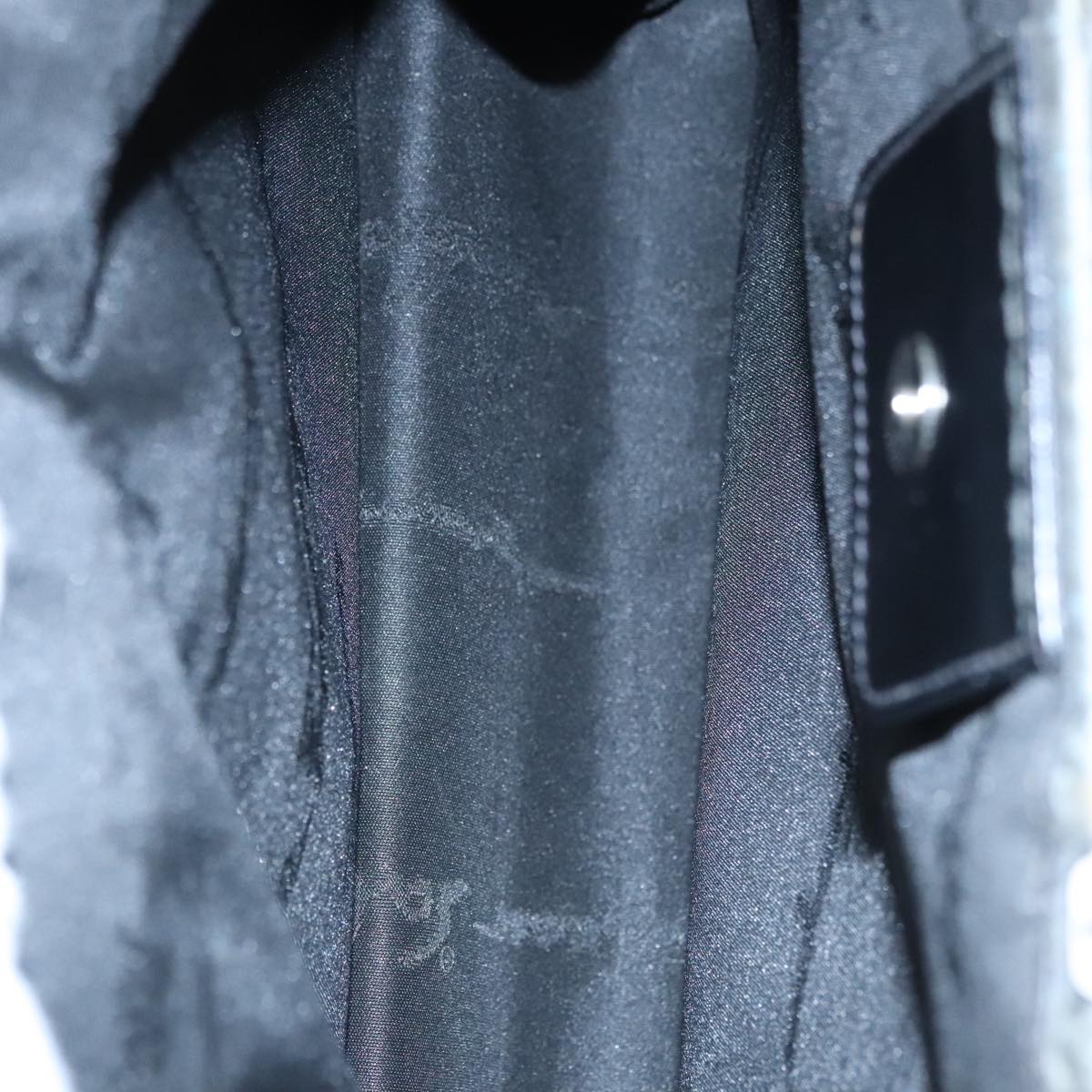 Salvatore Ferragamo Hand Bag Wool Gray Auth 107695