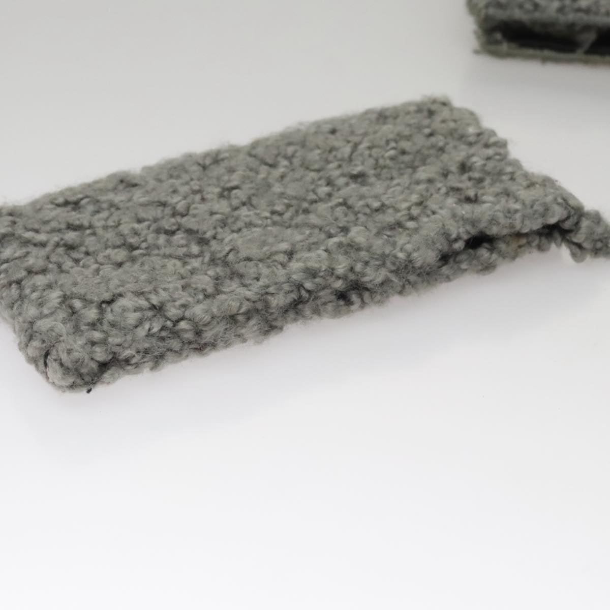 Salvatore Ferragamo Hand Bag Wool Gray Auth 107695