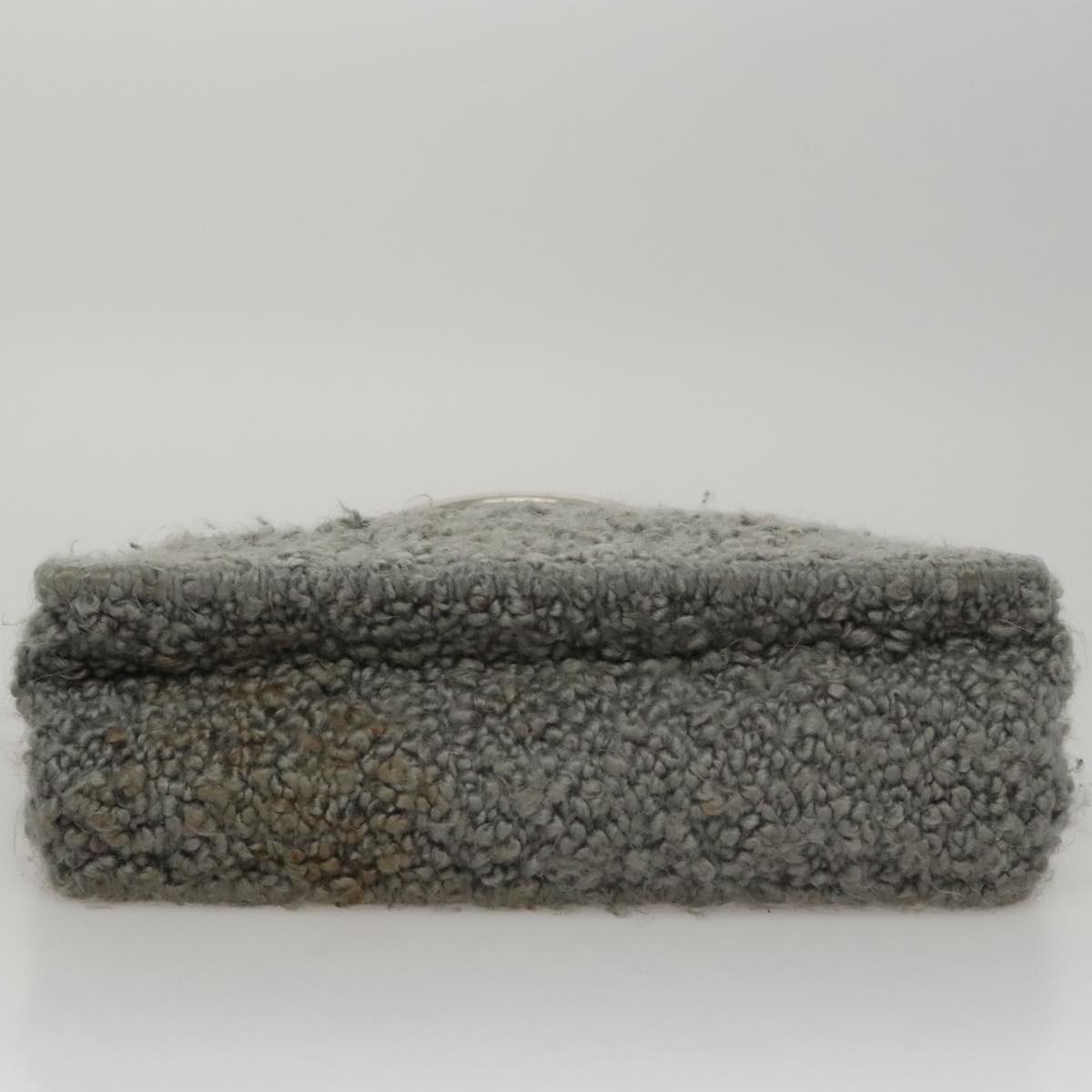 Salvatore Ferragamo Hand Bag Wool Gray Auth 107695