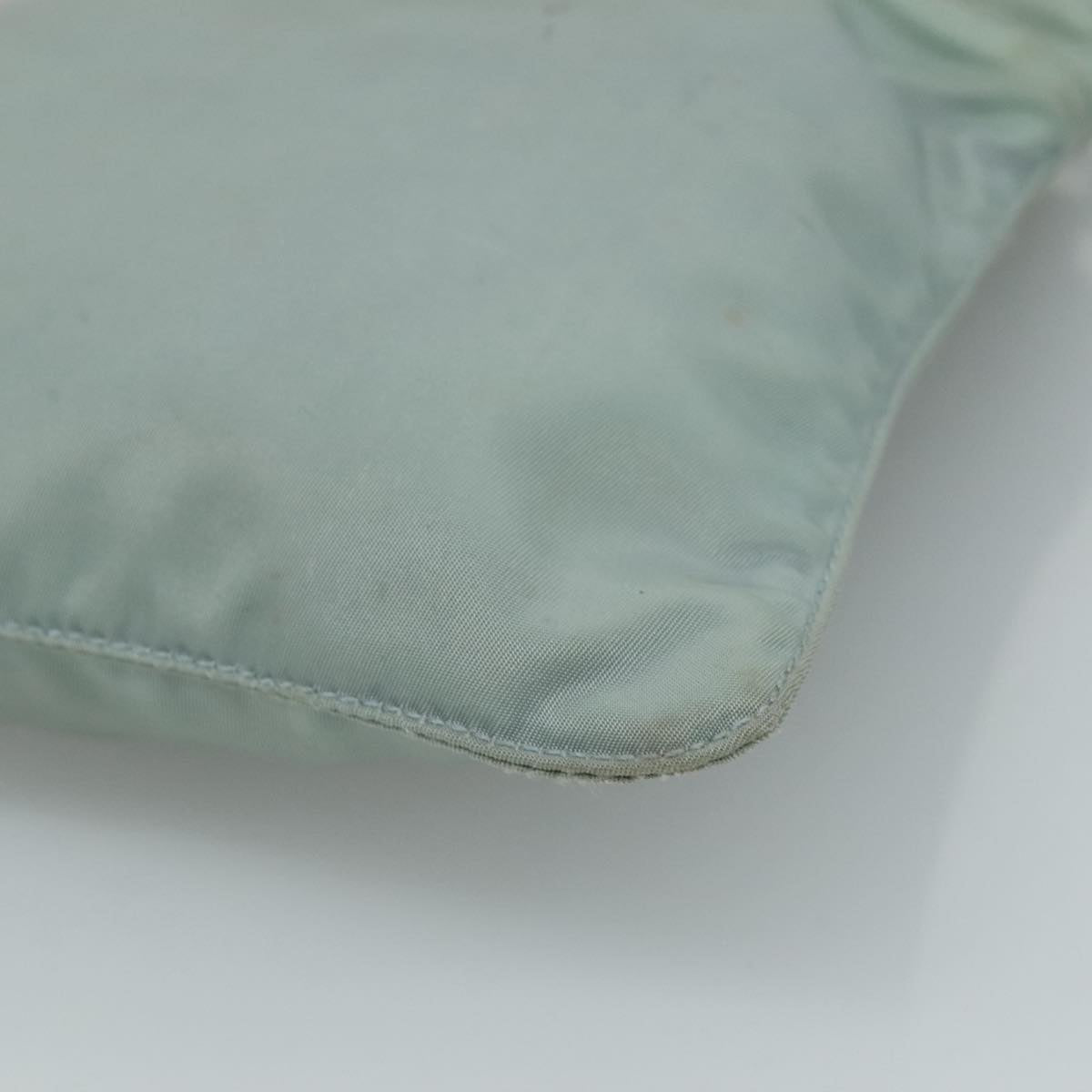 PRADA Shoulder Bag Nylon Light Blue Auth 107715