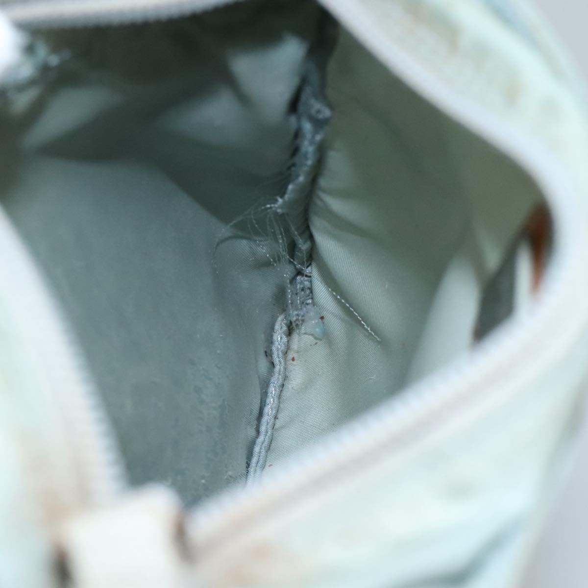 PRADA Shoulder Bag Nylon Light Blue Auth 107715